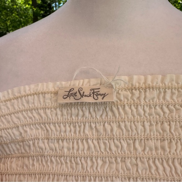 LoveShackFancy Jenna Dress White Cutout Midi Small - Picture 14 of 16